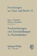 Cover: Strukturierungen und Entscheidungen im Rechtsdenken - Springer