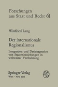 Cover: Der internationale Regionalismus - Springer