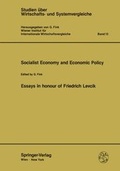 Cover: Socialist Economy and Economic Policy - Springer