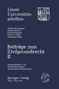 Cover: Beitr&auml;ge zum Zivilprozessrecht II - Springer