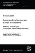 Cover: Auseinandersetzungen zur reinen Rechtslehre - Springer
