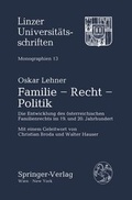 Cover: Familie - Recht - Politik - Springer