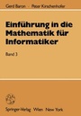 Cover: Einf&uuml;hrung in die Mathematik f&uuml;r Informatiker - Springer