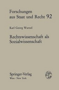 Abbildung von: Rechtswissenschaft als Sozialwissenschaft - Springer