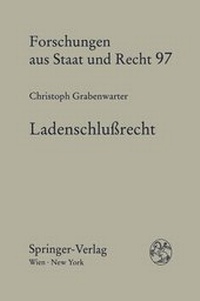 Abbildung von: Ladenschlussrecht - Springer