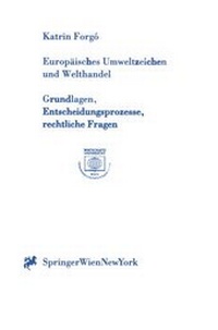 Abbildung von: Europäisches Umweltzeichen und Welthandel - Springer
