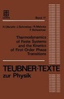 Cover: Thermodynamics of Finite Systems and the Kinetics of First-Order Phase Transitions - Vieweg+Teubner Verlag