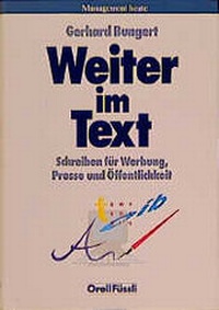 Enlarge image Cover: Weiter im Text - Orell Füssli Verlag