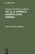 Bild: Hippel's Briefe - De Gruyter