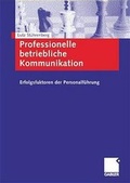 Cover: Professionelle betriebliche Kommunikation - Springer Gabler