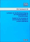 Cover: Leitfaden f&uuml;r die Ber&uuml;cksichtigung von Umweltaspekten in Produktnormen - DIN Media