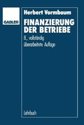 Cover: Finanzierung der Betriebe - Betriebswirtschaftlicher Verlag Gabler