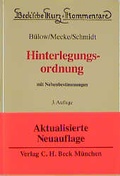 Cover: Hinterlegungsordnung - C.H.BECK