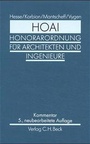 Cover: Honorarordnung für Architekten und Ingenieure (HOAI) - C.H.BECK