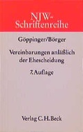 Cover: Vereinbarungen anl&auml;sslich der Ehescheidung - C.H.BECK