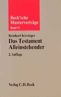 Cover: Das Testament Alleinstehender - C.H.BECK