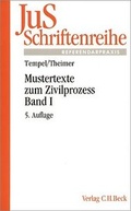 Cover: Mustertexte zum Zivilprozess / Erkenntnisverfahren erster Instanz - C.H.BECK