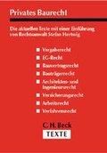 Cover: Privates Baurecht - C.H.BECK