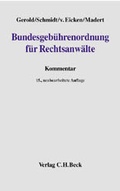 Cover: Bundesgeb&uuml;hrenordnung f&uuml;r Rechtsanw&auml;lte - C.H.BECK