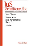 Cover: Mustertexte zum Zivilprozess / Arrest, einstweilige Verf&uuml;gung, Zwangsvollstreckung, Kostenwesen, Rechtsmittel und Prozessvergleich - Relationstechnik - C.H.BECK