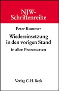 Cover: Wiedereinsetzung in den vorigen Stand - C.H.BECK