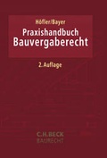 Cover: Praxishandbuch Bauvergaberecht - C.H.BECK