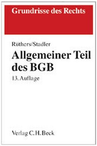Bild vergrößern Bild: Allgemeiner Teil des BGB - C.H.BECK