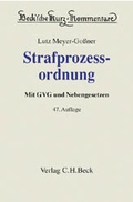 Cover: Strafprozessordnung - C.H.BECK