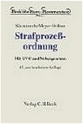 Cover: Strafprozessordnung - C.H.BECK