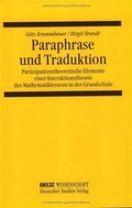 Cover: Paraphrase und Traduktion - Beltz Verlagsgruppe GmbH & Co. KG