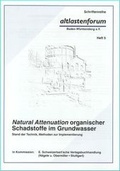 Cover: Natural Attenuation organischer Schadstoffe im Grundwasser - Schweizerbart'sche, E.