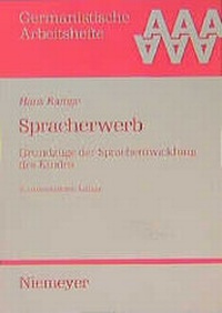 Enlarge image Cover: Spracherwerb - Max Niemeyer Verlag