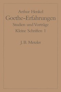 Cover: Goethe-Erfahrungen - J.B. Metzler