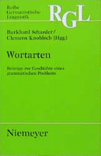 Enlarge image Cover: Wortarten - Max Niemeyer Verlag