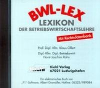 Enlarge image Cover: Lexikon der Betriebswirtschaftslehre auf CD-ROM - NWB