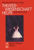 Cover: Theaterwissenschaft heute - Reimer Verlag
