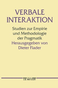 Enlarge image Cover: Verbale Interaktion - J.B. Metzler