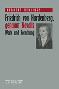 Cover: Friedrich von Hardenberg, genannt Novalis - J.B. Metzler
