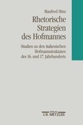 Cover: Rhetorische Strategien des Hofmanns - J.B. Metzler