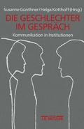 Cover: Geschlechter im Gespr&auml;ch - J.B. Metzler