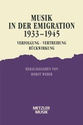 Cover: Musik in der Emigration 1933-1945 - J.B. Metzler