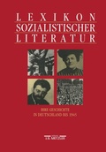 Cover: Lexikon sozialistischer Literatur - J.B. Metzler