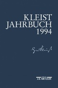 Cover: Kleist-Jahrbuch 1994 - J.B. Metzler