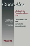 Cover: Querelles. Jahrbuch f&uuml;r Frauenforschung 1996 - J.B. Metzler