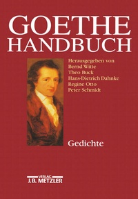 Enlarge image Cover: Goethe-Handbuch - J.B. Metzler