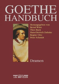 Enlarge image Cover: Goethe-Handbuch - J.B. Metzler