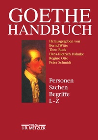 Enlarge image Cover: Goethe-Handbuch - J.B. Metzler