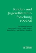 Cover: Kinder- und Jugendliteraturforschung - J.B. Metzler