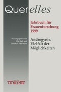 Cover: Querelles. Jahrbuch f&uuml;r Frauenforschung 1999. - J.B. Metzler
