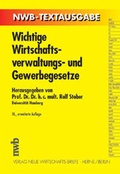 Cover: Wichtige Wirtschaftsverwaltungs- und Gewerbegesetze - NWB